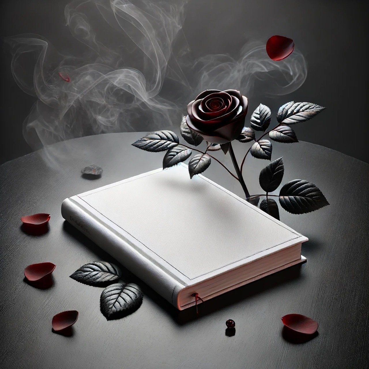 Books and roses
