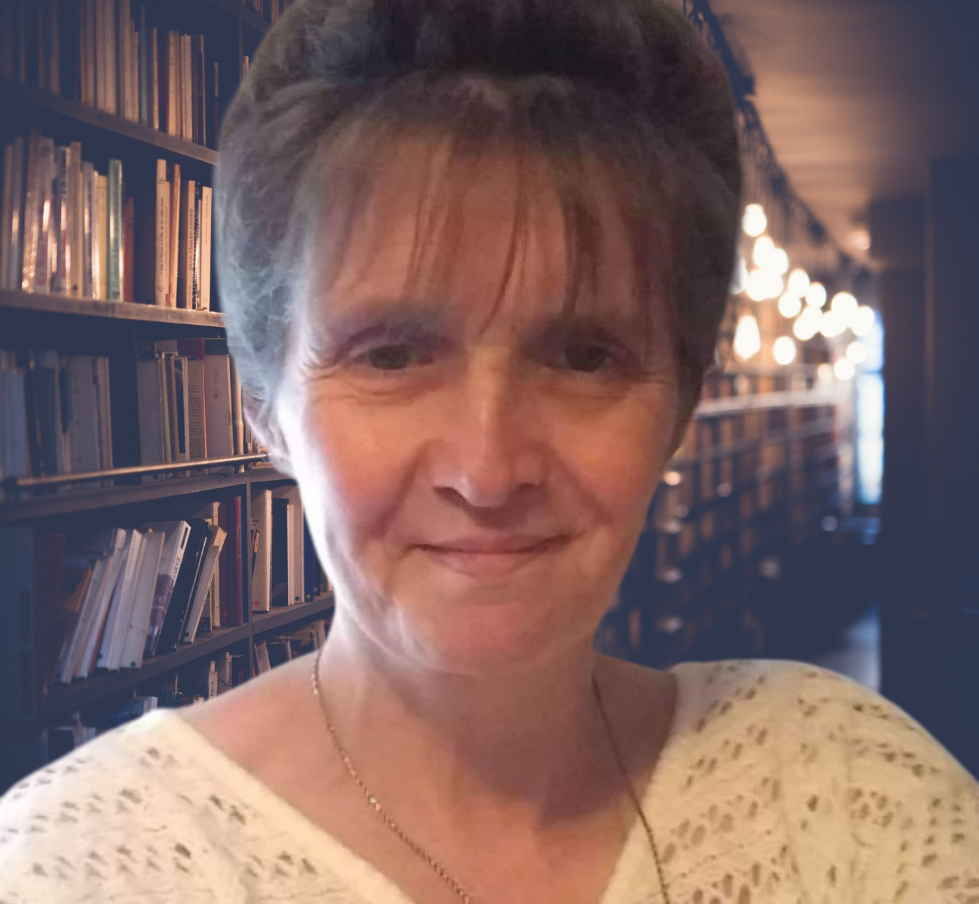 Lottie in her library